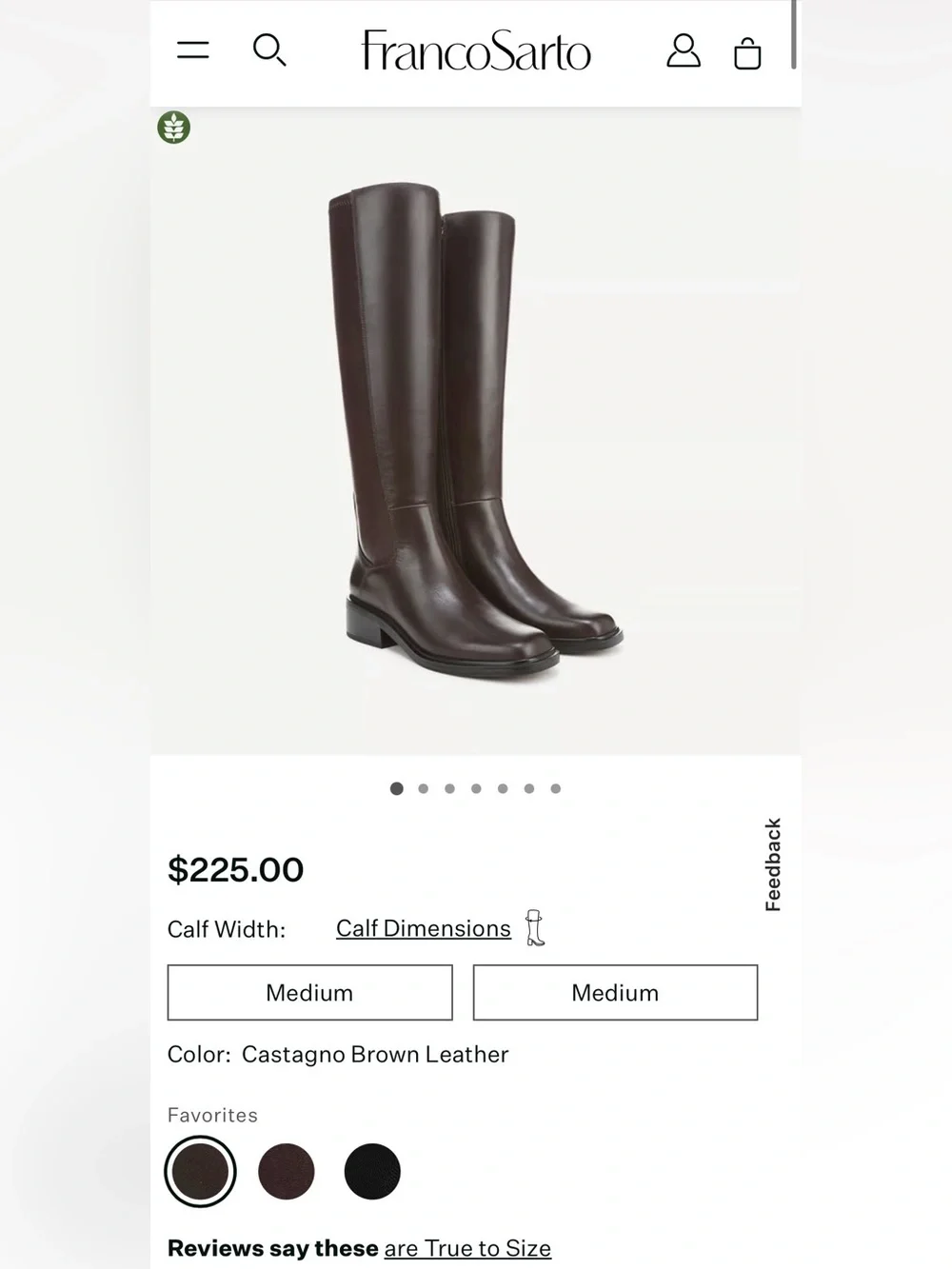 Franco Sarto Over-the-Knee Leather Riding Boots in Dark Brown